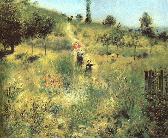 Pierre Renoir Pathway Through Tall Grass oil painting image